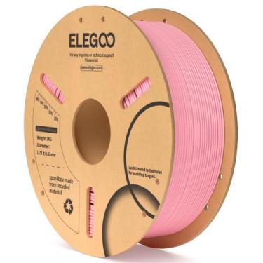 Imagem de Filamento PLA 1,75mm Rosa 1kg - ELEGOO para Impressora 3D