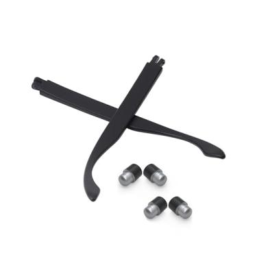Imagem de Well-aimed Hastes pretas de substituição para braços/rebites para óculos de sol Oakley Holbrook OO9102 / Holbrook XL OO9417 / Holbrook Asian Fit OO9244, kit de acessórios - preto