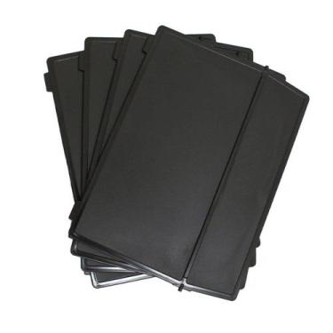 Imagem de Divisórias Para Fichário de Mesa 6x9  Pct/12 - Maxcril, Preto