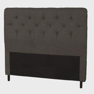 Imagem de Cabeceira Casal Queen 160cm Para Cama Box Ravena Corino Marrom - ds Móveis