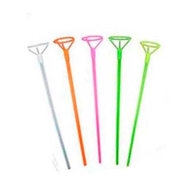 Imagem de Kit 20 Suporte Vareta Haste Pega Balão Bexiga Colorido 40 Cm