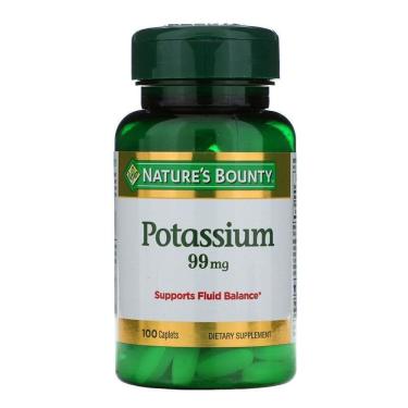 Imagem de Potássio (potassium) 99 Mg, 100 Cápsulas, Natures Bounty