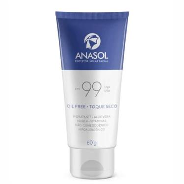 Imagem de Anasol Protetor Solar Facial FPS 99 60g - NAO INFORMADO, Azul e Branco