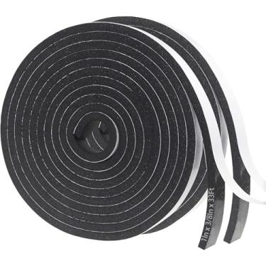 Imagem de Storystore Fita de isolamento de espuma autoadesiva, 2,5 cm x 9,5 cm x 8,5 m para portas e janelas, vedação de porta à prova de som, faixa de clima, tira de vedação de ar condicionado