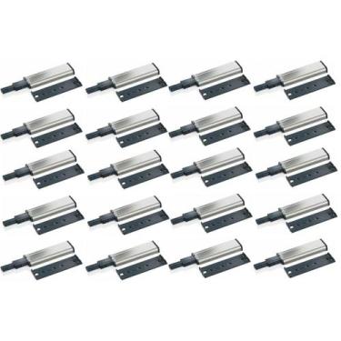 Imagem de 20 Pulsador Tip-on Fecho Toque Magnético Metálico Porta Gaveta Móveis 