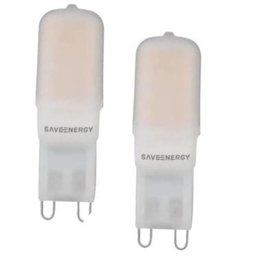 Imagem de 2 Lâmpadas LED Halopin G9 2W 6500K 180lm 220V Save Energy