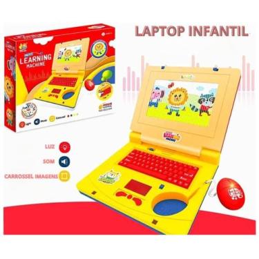 Imagem de Notebook Brinquedo Laptop Computador Infantil Musical Luz e Educativo 