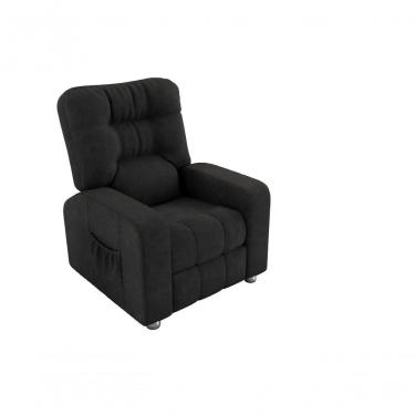 Imagem de Poltrona Matrix Reclinável Azera - Veludo Chumbo