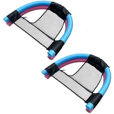 Imagem de Kit 2 Cadeira Poltrona Piscina Boia Flutuar Duplo Espaguete - LILIART