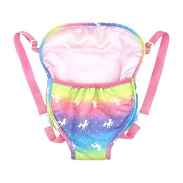 Imagem de MERIGLARE Mochila de 18 polegadas para bonecas, alça de ombro ajustável, dobrável e confortável para bichos de pelúcia, roupas de boneca, acessórios