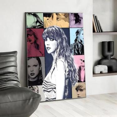 Imagem de Taylor Swift Pop Cantor Álbum Poster Vintage Arte De Parede Para Quart