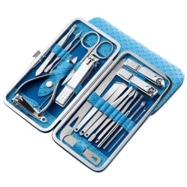 Imagem de Conjunto profissional de manicure - Kit de pedicure em aço inoxidável com alicate e cortador para paroníquia | Ferramentas para cuidados com as unhas em casa e salão, EUA
