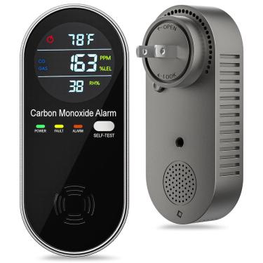 Imagem de Detector combinado de gás e monóxido de carbono JNHCD 4 em 1