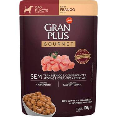 Imagem de Gran Plus Gourmet Sache Caes Filhote Frango 100 g