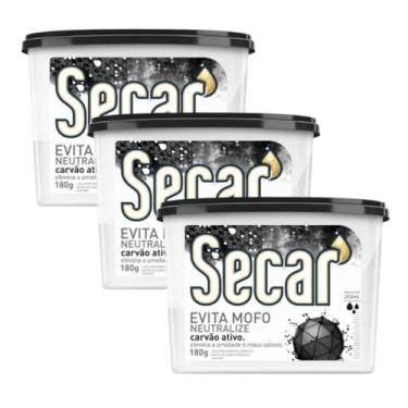 Imagem de Kit Com 3 Evita Mofo Secar 180g Antimofo Guarda Roupas Armários Closet Gaveta Despensa Umidades Bolor Fungos Bactérias Mau Cheiro (3, Neutralize)
