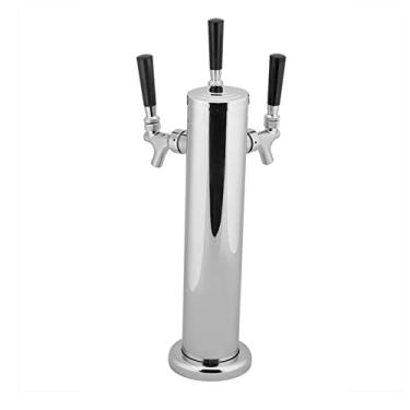 Imagem de Zerodis Dispensador de Cerveja Triple Tap Tap, Kit de Dispensador de Torre de Cerveja Em Aço Inoxidável 3 Torneiras 3 Torneiras Draft Beer Distribution Tap Tap Kegerator Tap for Parties