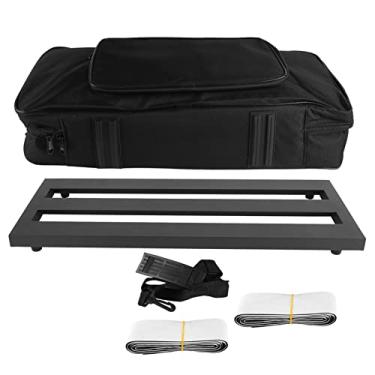 Imagem de Guitar Pedal Board Alumínio Alloy Extra Large Portátil Non Slip Surface Guitar Effect Pedalboard com Bolsa de Transporte para Músicos Profissionais Guitarristas (PB 2)