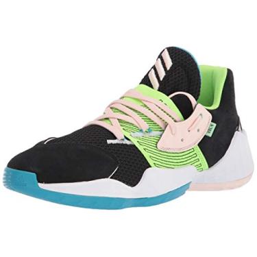 Imagem de adidas Tênis de basquete masculino Harden Vol. 4 Gca, Núcleo preto/rosa, 7.5