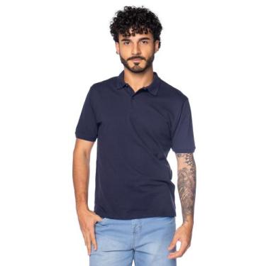 Imagem de Camisa Polo Masculina Balboa Algodão Pima Básica Marinho, Marinho, G1