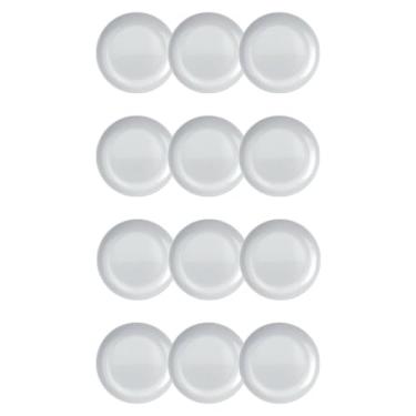 Imagem de Jogo de Pratos Sobremesa Nadir Opaline Duralex Linha Blanc 12 Peças