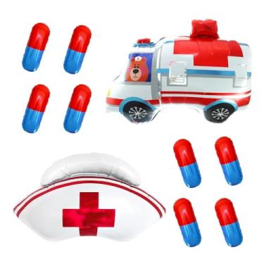 Imagem de balões de touca de enfermeira de ambulância