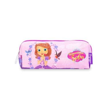 Imagem de Estojo Escolar Feminino Princesinha Sofia Lilás - Disney, U