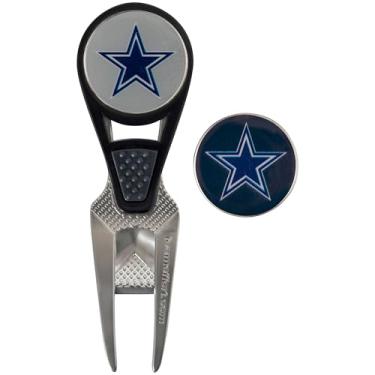 Imagem de Team Effort Ferramenta de reparo de marcas esféricas CVX da Dallas Cowboys e 2 marcadores de bola
