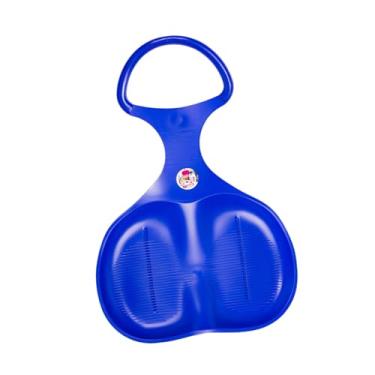 Imagem de menolana Trenó de neve para crianças, trenó deslizante de grama de praia, presente de tobogã, brinquedo com alça, 15 polegadas x 22 polegadas x 6 polegadas, de, Azul Profundo