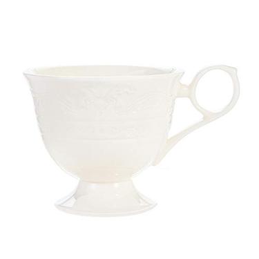 Imagem de GRFIT Caneca 192.8 g Porcelana Espresso Xícaras de Chá Branco e Pires com Design Elegante Alívio Copos de Café Britânicos Caneca de Café (Cor: Sem pires)