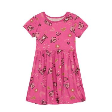 Imagem de Vestido infantil menina com flores Brandili