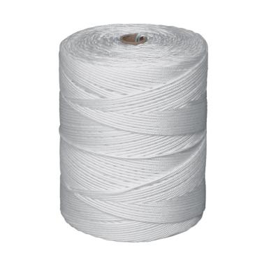 Imagem de Bobina Corda Fio 4Mm Trançada Polipropileno Seda - Branca