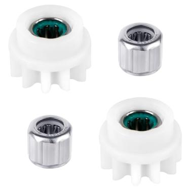 Imagem de 4 peças de reposição para esfregão giratório, balde giratório, rolamento, engrenagem, roda dentada, reparo de pedal, vassoura, substituição para O-Cedar, Vileda e mais esfregão rotativo