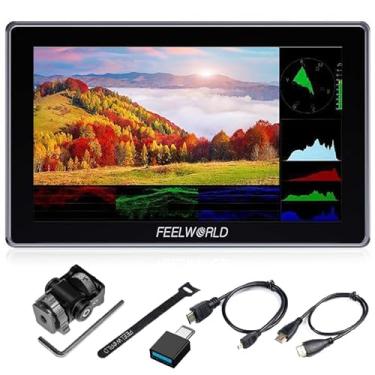 Imagem de FEELWORLD H5 14.0 cm 12G SDI HDMI 2.0 Câmera Monitor de Campo Alto Brilho 1200nit Touchscreen
