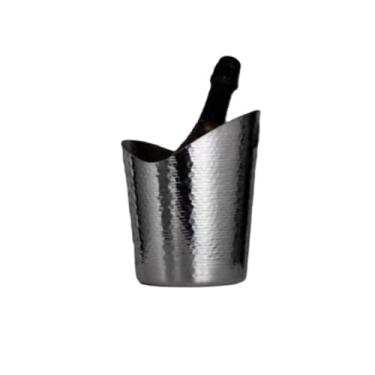 Imagem de Balde de gelo de aço inoxidável bicamada preservação do calor isolamento frio bonito KTV champanhe vinho tinto cerveja gelo bloco de gelo balde comercial (alça única)