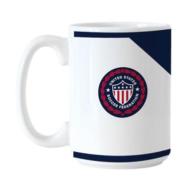 Imagem de Logo Brands Caneca de cerâmica sublimada com logotipo vintage 1984 do futebol nacional dos EUA de 425 g para bebidas quentes – Ótimo presente para casa, escritório ou dia de jogo