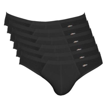 Imagem de Kit 6 Cuecas Zorba Slip Algodão 791 Preto - GG, Preto, GG