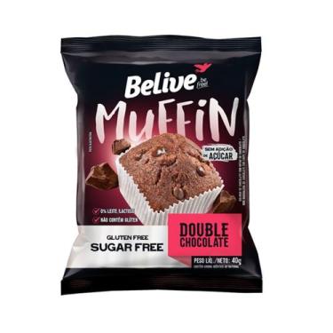 Imagem de Muffin Sem Glúten Zero Double Chocolate com 10 unidades de 40g - Beliv