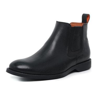 Imagem de 251LC-Botina Chelsea Masculina couro natural mustg e floater macio - T