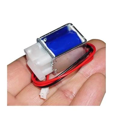 Imagem de Válvula solenoide normalmente fechada DC 3V 5V 6V 2 posições válvula de controle de fluxo de água de ar bidirecional monitor de bomba DIY