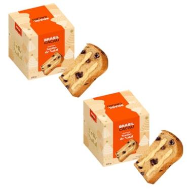 Imagem de Panetone Sonho de Natal 530g Cada Kit 2 Unidades Brasil Cacau
