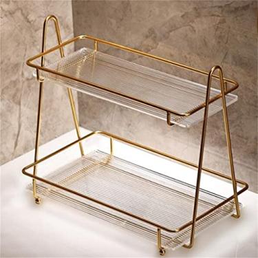 Imagem de GAORUIFENG Suporte de mesa de acrílico para penteadeira Costic Storage Box Mask Lipstick Box Storage Basket (Cor: E, Tamanho: multicamadas) (D Multi)