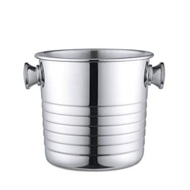 Imagem de GNHGDFFDF Balde de gelo de aço inoxidável KTV Spit Wine Champagne comercial especial cerveja vinho tinto balde de gelo suprimentos