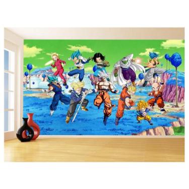 Imagem de Papel De Parede Dragon Ball Goku Vegeta Anime 3,5M Dbz356 - Você Decor