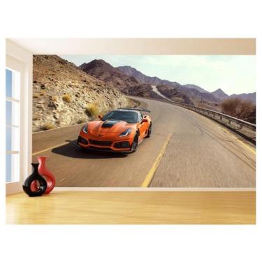 Imagem de Papel De Parede Carro Corvette Chevrolet Chevy 3,5M Car39 - Você Decor