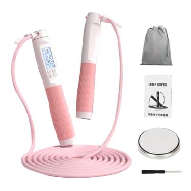 Imagem de Corda de pular inteligente | Alça de treinamento digital | com corda de pular de contagem ponderada, para fitness, boxe, casa, academia, homens, mulheres, jovem atleta