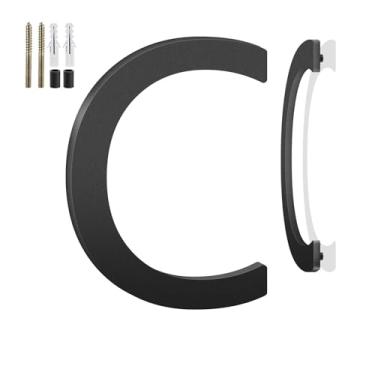 Imagem de Números de casa flutuantes de 15 cm e letras de metal para placas externas, números de casa para fora, letras de endereço de alumínio e números para porta, caixa de correio, jardim, perfeito para casa