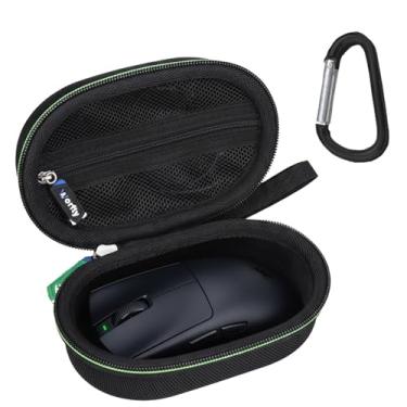 Imagem de Capa de mouse para Razer Viper V3 HyperSpeed/Viper V3 Pro/Razer Viper V2 Pro/DeathAdder V2 e V2 Pro/DeathAdder Essential Gaming Mouse - Bolsa protetora rígida para transporte de viagem (preto)