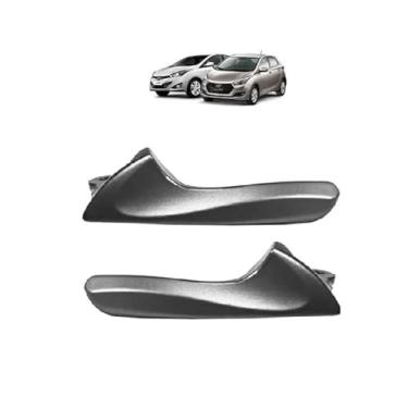 Imagem de Par Gatilho Maçaneta Interna Dianteira e/ou Traseira Hb20 Hb20S Hb20X Até 2019 Grafite