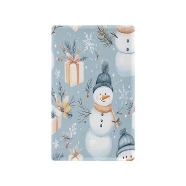 Imagem de Blueangle Placa de parede decoradora de capa em branco, tamanho padrão, 1 gangue, bonequinhos de neve, capa para interruptor para escritório em casa, quarto, 12 x 6 cm, #782