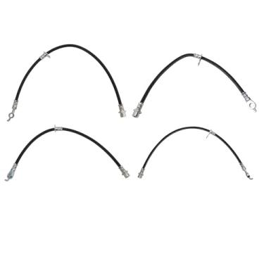 Imagem de TRQ Conjunto de mangueira de freio dianteiro e traseiro compatível com Lexus ES350 07-11 Toyota Camry 07-11